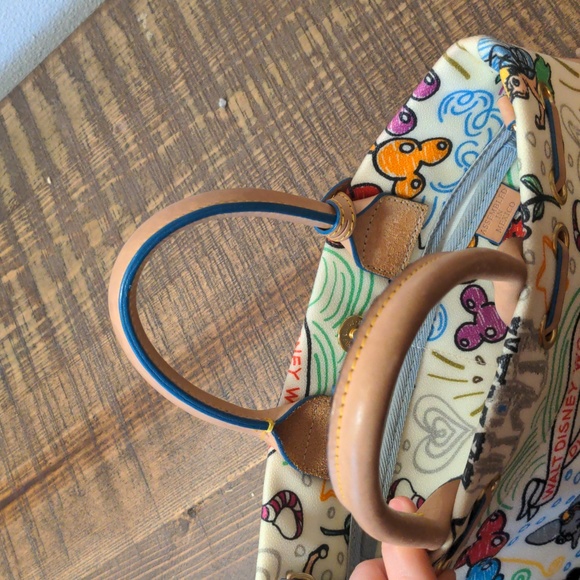 Dooney and Bourke Walt Disney World/Disneyland Mickey Mouse Sketch Tassel Tote - Picture 8 of 11